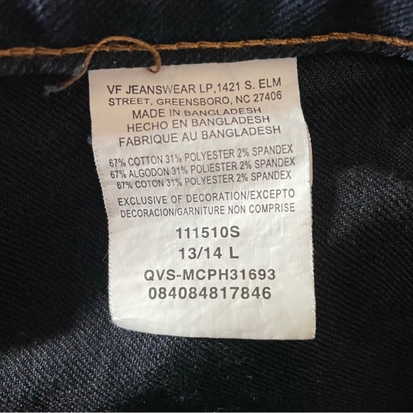 Riders By Lee Women’s Blue Denim Distressed Mid Rise Bootcut Jeans Size 13/14L - Picture 7 of 10